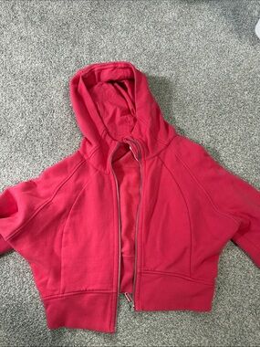 lululemon athletica Women's Pink Cropped Zip Hoodie